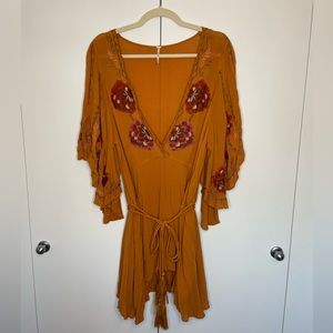 Free People embroidered tunic/mini dress